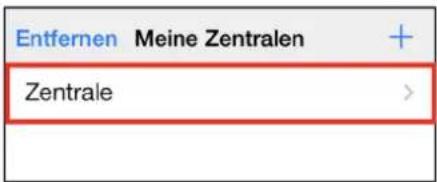 Entfernen Meine Zentralen Zentrale >