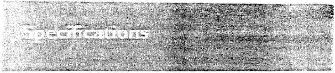 Specifications