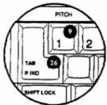 PITCH 9 1 2 TAB 26 P IND SHIFT LOCK