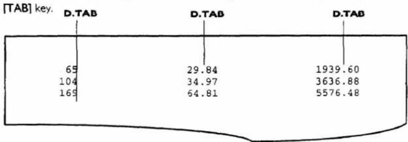 BROTHER EM-530 - Decimal tabs - 2