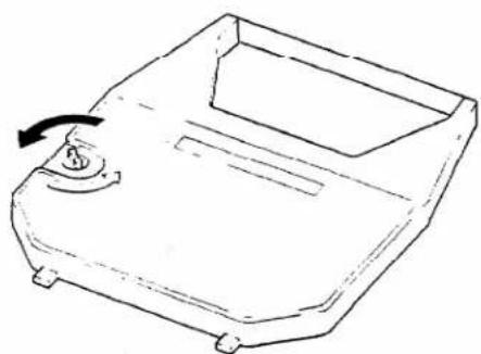 BROTHER EM-530 - Inserting the new cassette ribbon - 1