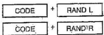 CODE + RAND L CODE + RAND R