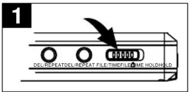 1 DEL/REPEATDEL/REPEAT FILE/TIME FILE TIME HOLDHOLD