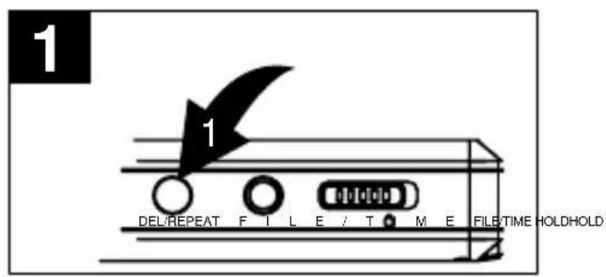 1 DEL/REPEAT FILE / TIME FILE/TIME HOLDHOLD
