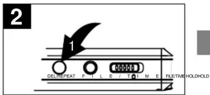 2 1 DEL/REPEAT FILE / TIME FILE/TIME HOLDHOLD