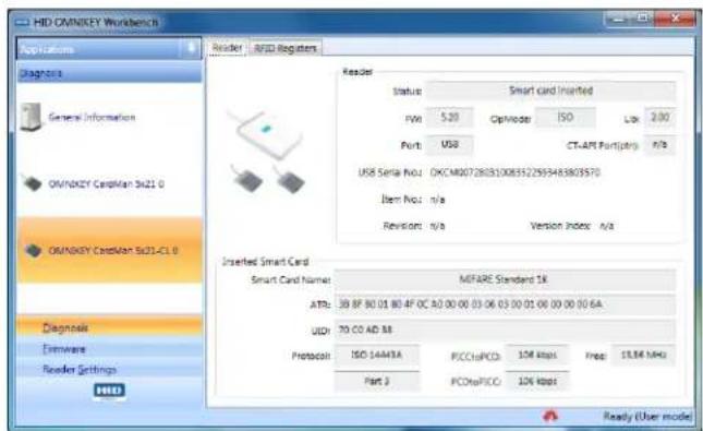 HID Identity 6321 CLi USB - OMNIKEY Workbench - 2