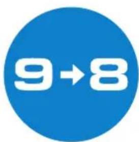9→8