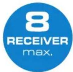8 RECEIVER max.