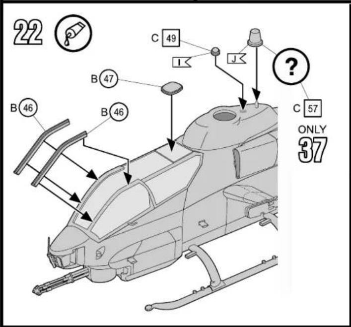 Revell Bell AH-1W SuperCobra - Benötigte Farben / Used Colors - 2