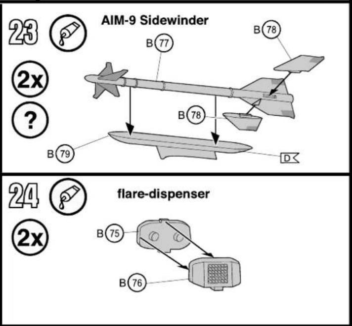 Revell Bell AH-1W SuperCobra - Benötigte Farben / Used Colors - 3