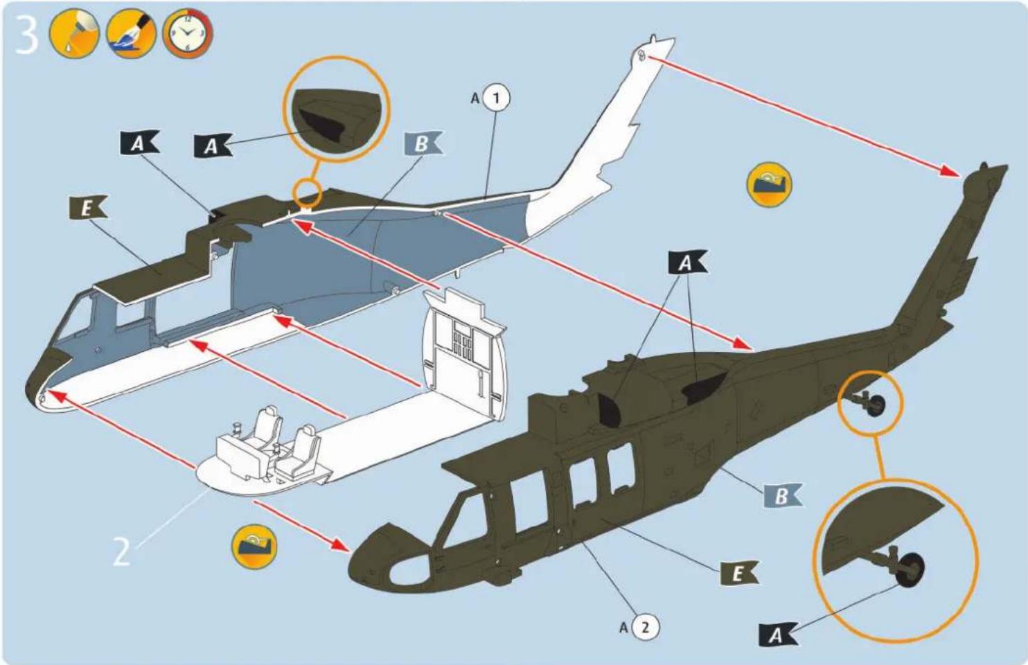 Revell UH-60A - Ersatzteile benötigt? - 2