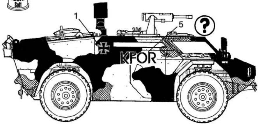 Revell Recon vehicle FENNEK - Benötigte Farben / Used Colors - 1