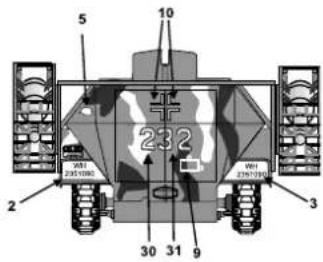 Revell Sd.Kfz. 251/1 Type C - Benötigte Farben / Used Colors - 13