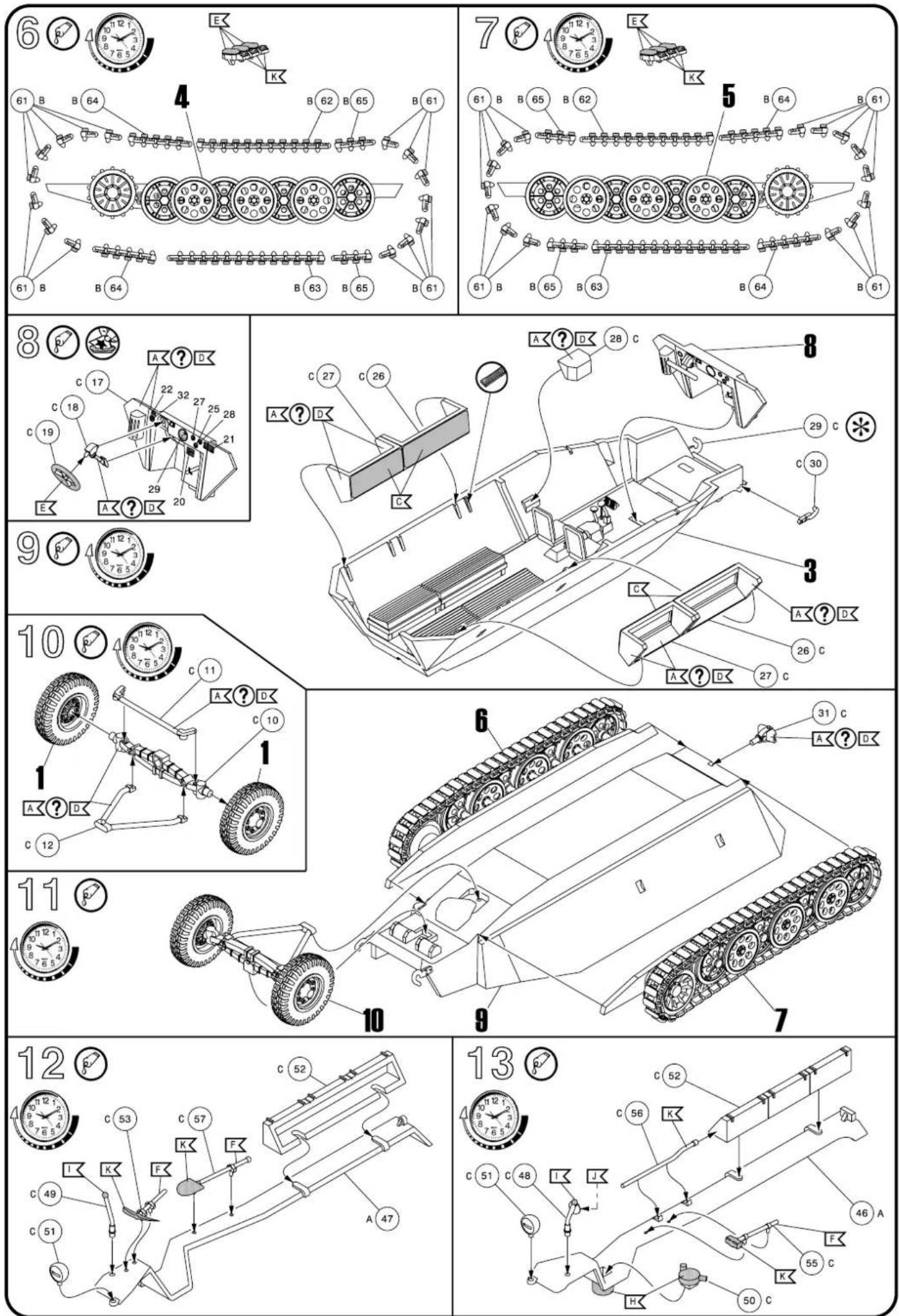 Revell Sd.Kfz. 251/1 Type C - Benötigte Farben / Used Colors - 1