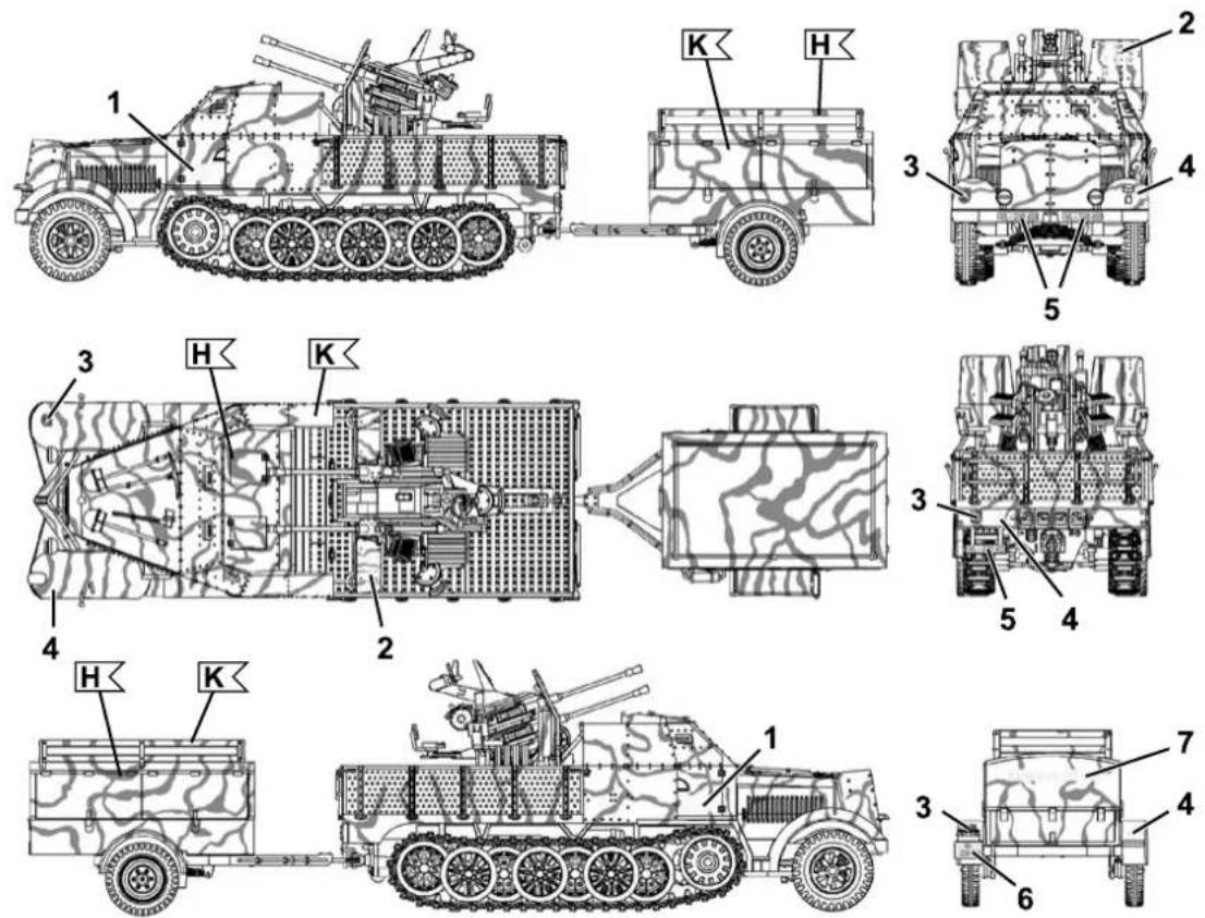 Revell Sd.Kfz. 7/1 - ABCDEF - 8