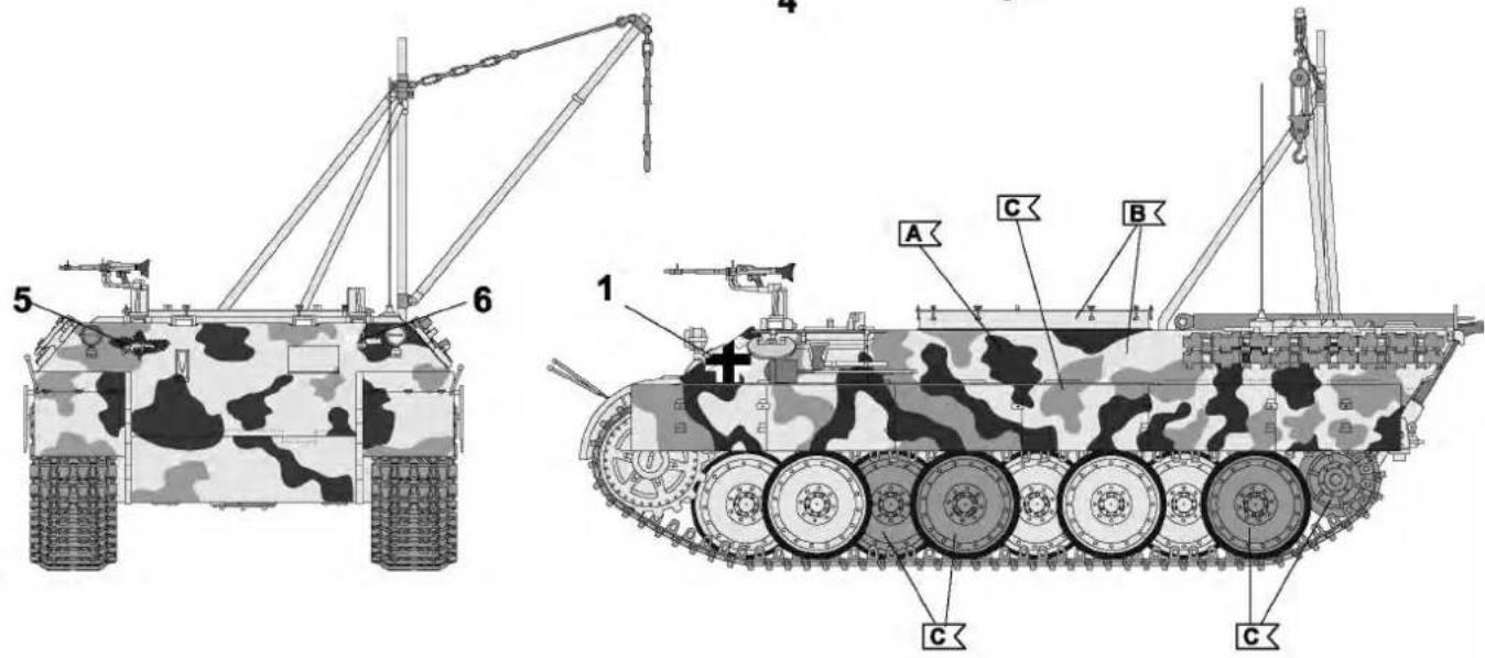 Revell Bergepanther (Sd.Kfz. 179) - Benötigte Farben / Used Colors - 16