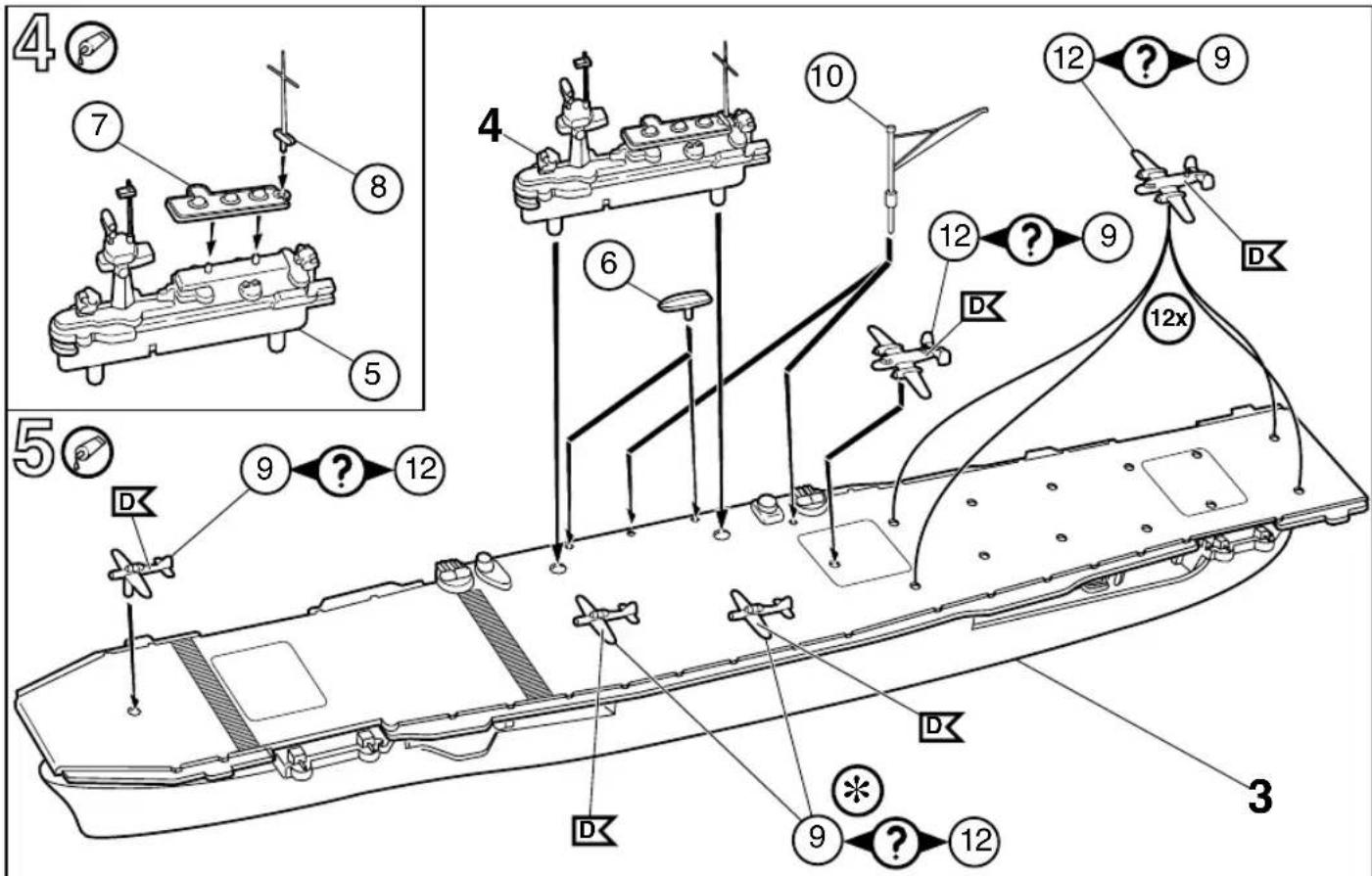 Revell U.S.S Yorktown CV-5 - Vor dem Zusammensetzen gut durchlesen! - 2