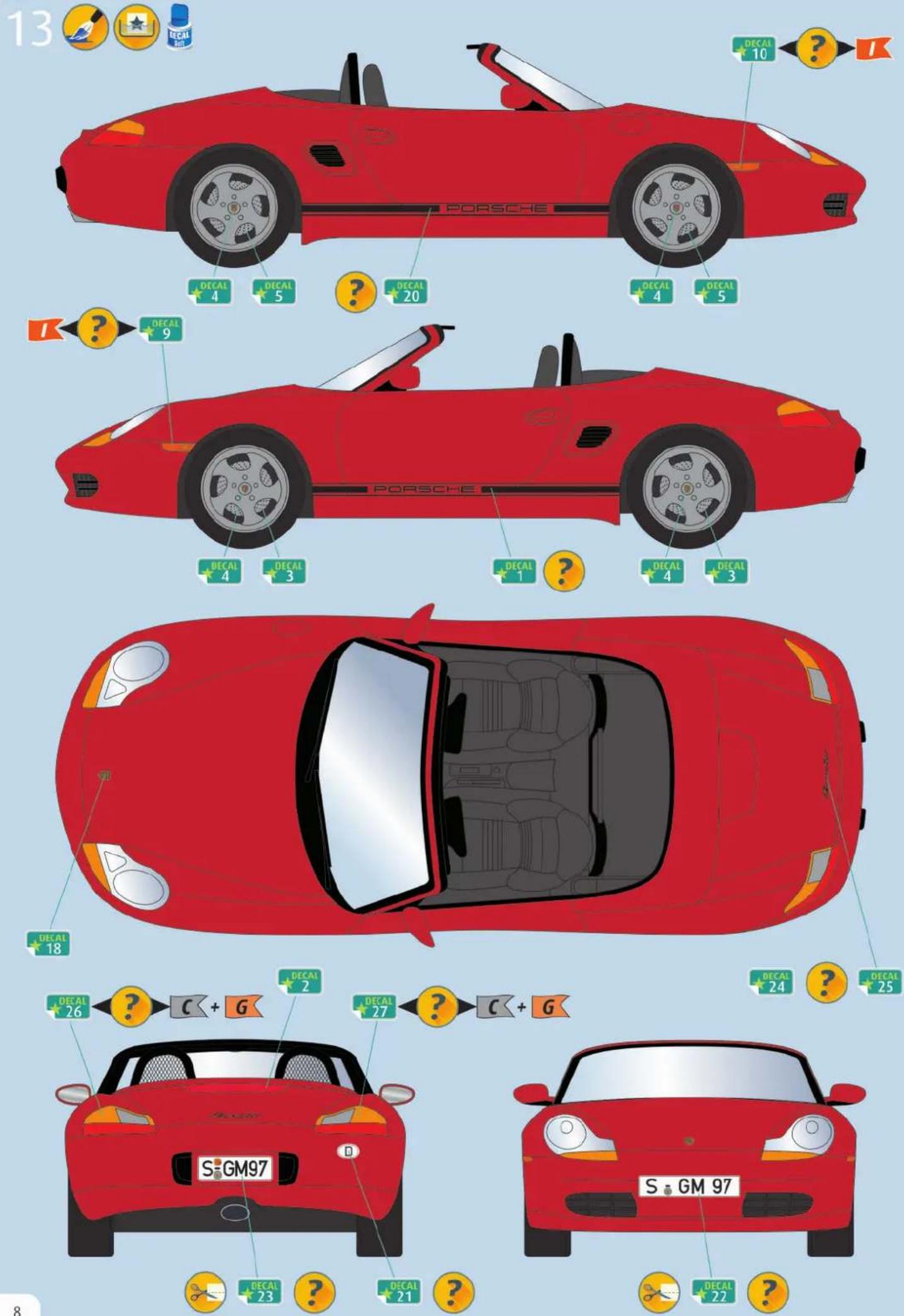 Revell Porsche Boxster - Ersatzteile benötigt? - 10