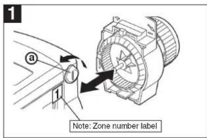 1 a 1 Note: Zone number label