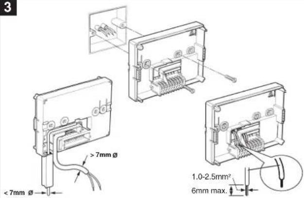 3 >7mm Ø <7mm Ø 1.0-2.5mm² 6mm max.