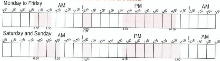 HONEYWELL ST6100C - REVIEWING PROGRAMME TIMES - 2