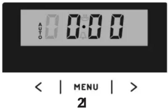 AUTO 0:00 < | MENU | > 21