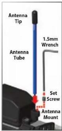 Antenna Tip 1.5mm Wrench Antenna Tube Set Screw Antenna Mount