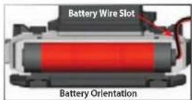 Battery Wire Slot Battery Orientation