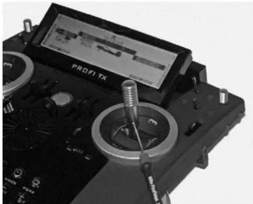 MULTIPLEX PROFI TX16 Master Edition - Knüppelgriffe mit Schalter oder Taste einbauen - 1