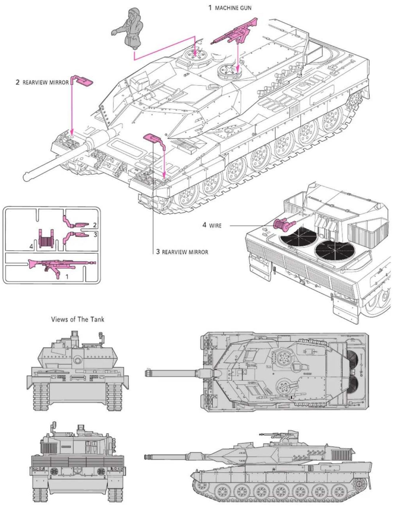 XciteRC Leopard 2A5 - HOW TO INSTALL ACCESSORIES - 1