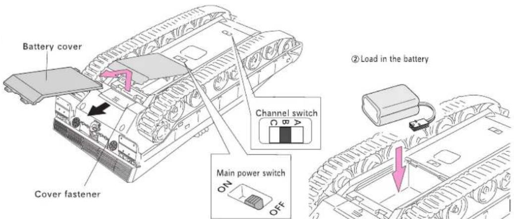XciteRC Leopard 2A5 - BATTERY (TANK) - 1