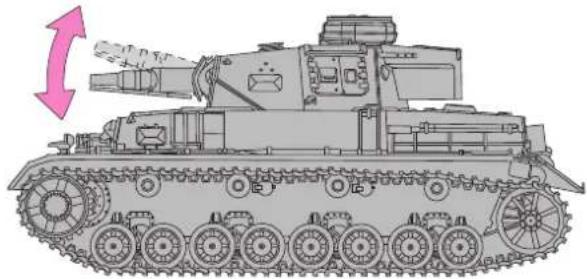 XciteRC DAK Pz.Kpfw. IV F-1 - Gun Up/Down - 2