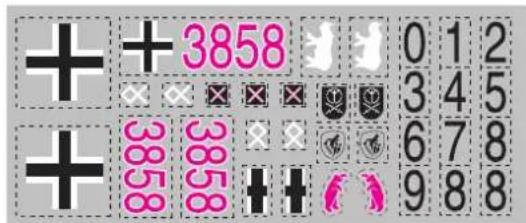 XciteRC DAK Pz.Kpfw. IV F-1 - HOW TO STICK MARK SEALS - 2