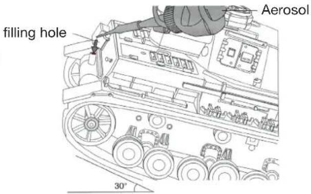 XciteRC DAK Pz.Kpfw. IV F-1 - OPERATING INSTRUCTIONS ABOUT SMOKING SET (only #35511000 and #35512000) - 2
