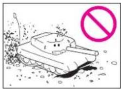 XciteRC DAK Pz.Kpfw. IV F-1 - Caution: This battle tank is for indoor use only! Please avoid the following misuses. - 3