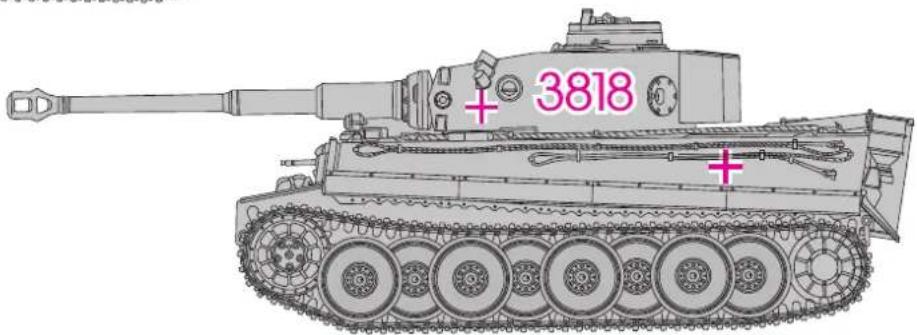 XciteRC Tiger I - HOW TO STICK MARK SEALS - 6