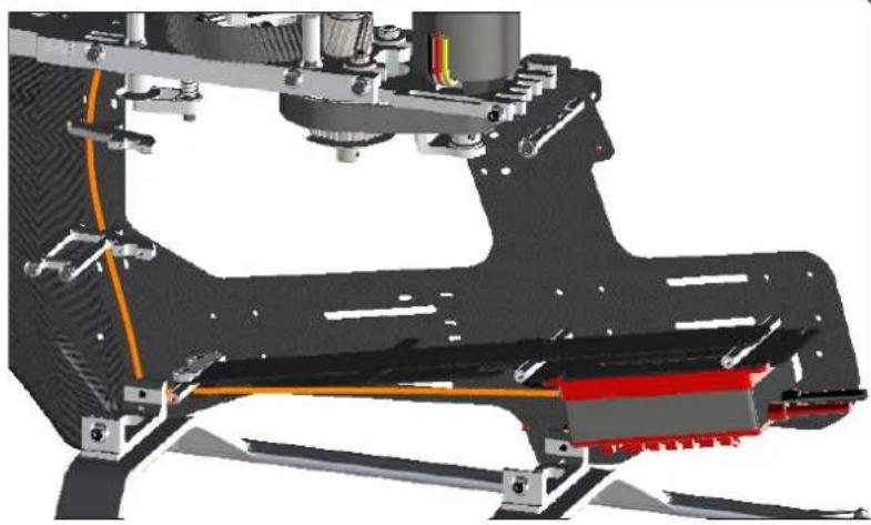 SAB SG725 - Different options for installing the ESC: - 2