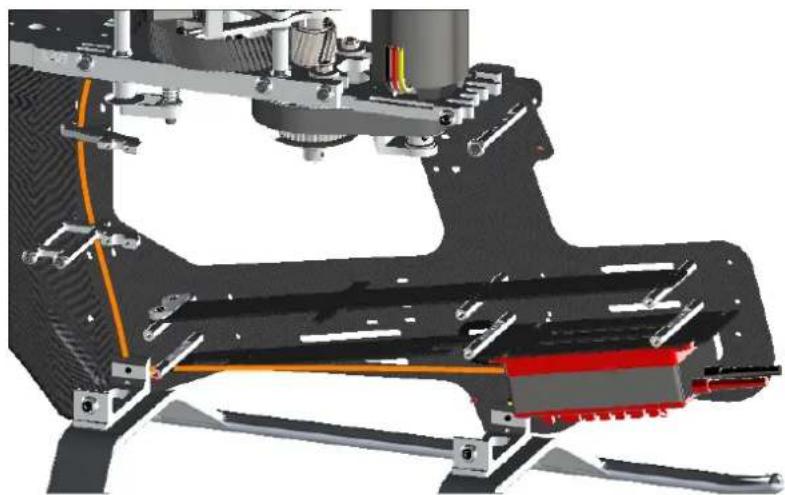 SAB SG725 - Different options for installing the ESC: - 3