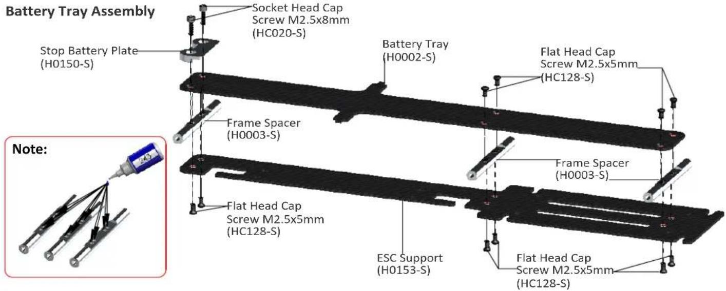 SAB SG725 - Battery / ESC Position - 5