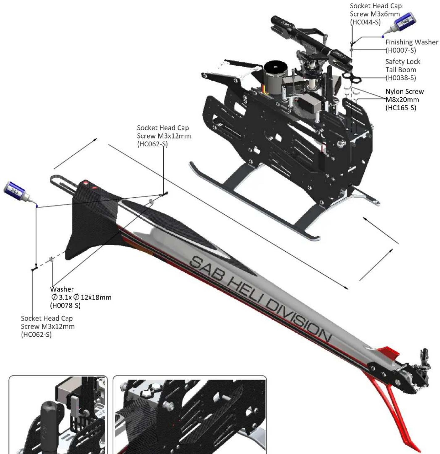 SAB SG725 - BOOM ASSEMBLY - 1