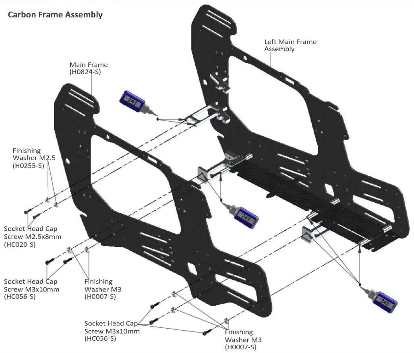 SAB SG725 - Battery / ESC Position - 7