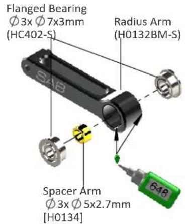 SAB SG725 - Note for 6mm Motor Shaft - 3