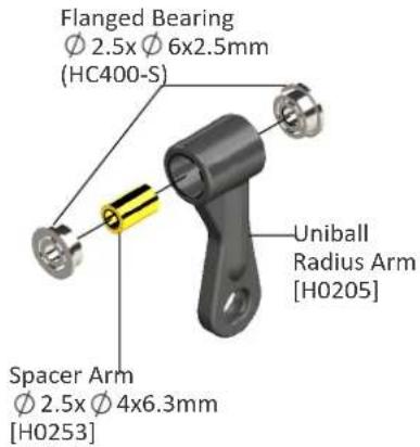 SAB SG652 - Note for 6mm motor shaft - 2