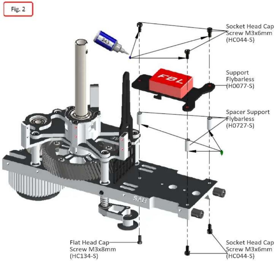 SAB SG652 - FLYBARLESS CONTROL UNIT AND RX INSTALLATION - 3