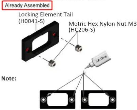 SAB SG652 - Assemble H0045-S in the boom: - 3