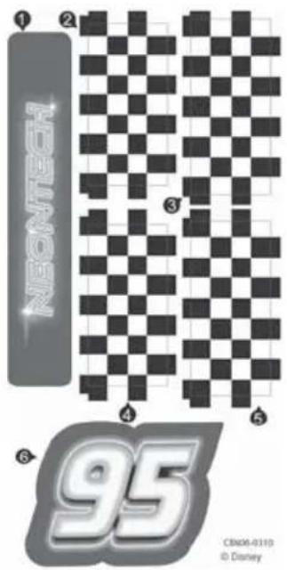 MATTEL NEON NIGHTS TRACK SET - CONTENTS - 2