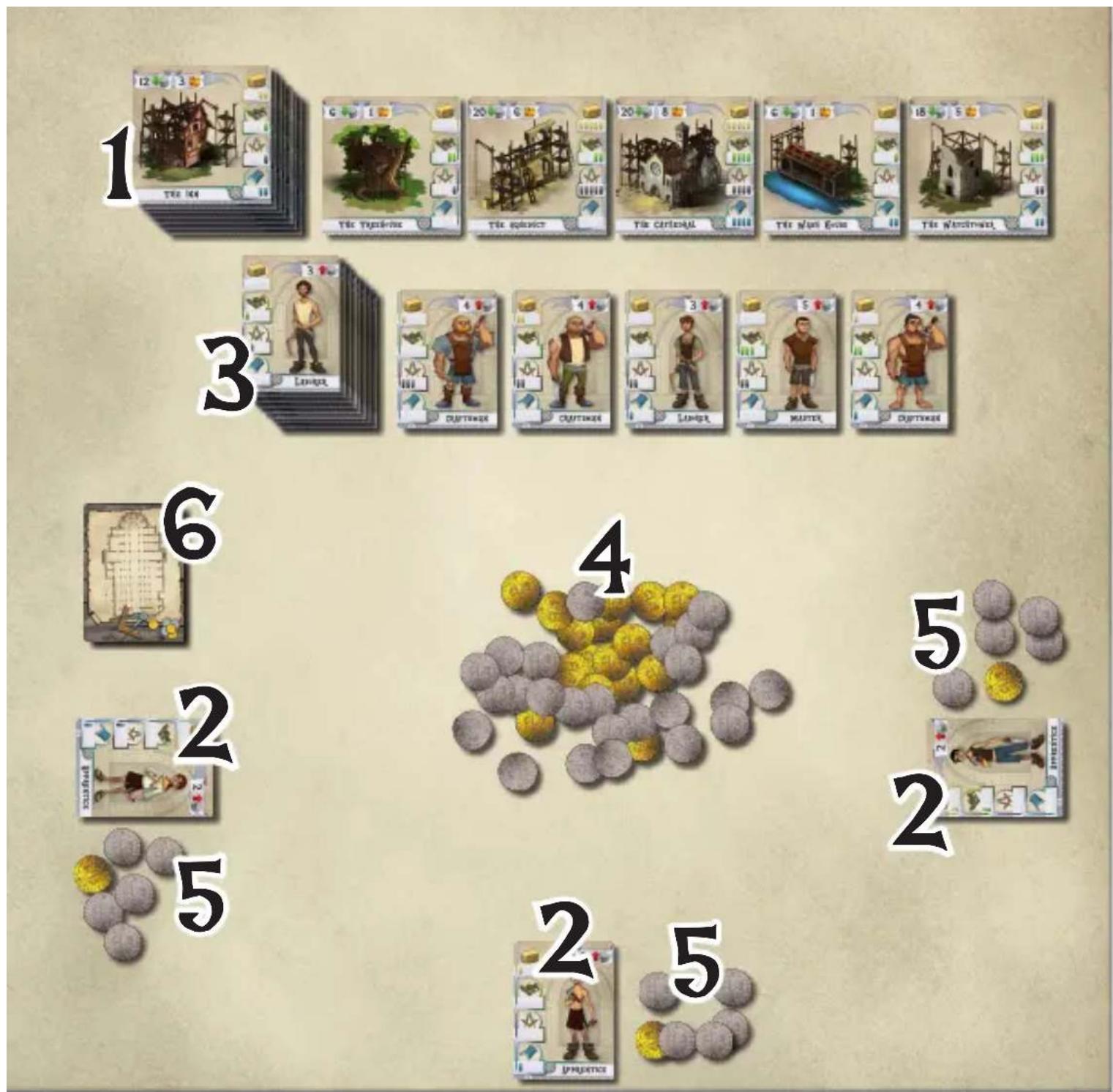 Bombyx The Builders - Middle Ages - SETUP - 1