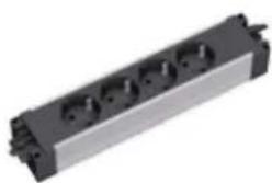 Bachmann 336.039 - Energieleisten mit Kunststoff- oder Aluminiumprofil (52 mm Breite) als einfaches, modulares Elektrifizierungs-Set. - 6