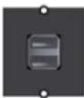 Bachmann 336.039 - Custom Modul 1x USB 3.0 A / A Keystone schwarz - 1