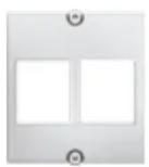 Bachmann 336.039 - 19" Custom Modul Panel 1 HE Aluminium schwarz eloxiert - 3